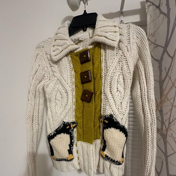 Anthropologie Field top Flower Valerie Wool - Picture 1 of 6